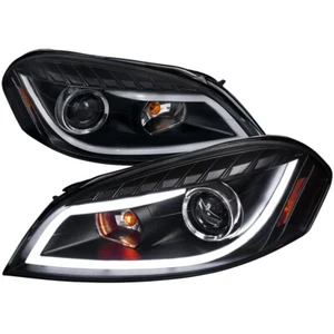 For 06-13 Chevy Impala Monte Carlo Black Projector Headlights w/DRL Head Lamps - Picture 1 of 4