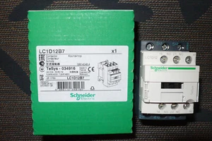 SCHNEIDER ELECTRIC LC1D12B7 CONTACTEUR TRIPHASE 25A 24Vac AC3 5,5kW/400V 25AMPER - Picture 1 of 6