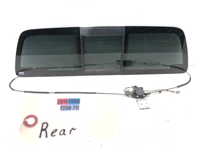 2011-2016 FORD F250 F350 REAR BACK GLASS WINDOW - POWER SLIDING HEATED OEM - Image 1 of 4