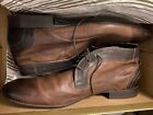H by Hudson Thursom Boots Mens Size 8 42 Brown Boxed