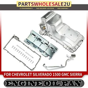 Engine Oil Pan w/ Gasket for Chevrolet Silverado 1500 2500 HD GMC Sierra 1500 - Picture 1 of 8