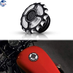 Motorcycle Fuel Tank Gas Cap Cover Fit for Harley Sportster Dyna Touring 1992-19 - Picture 1 of 11