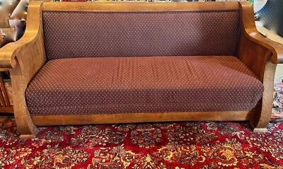 Antique Mission Arts & Crafts Style Oak ORIGINAL Sofa Bed Kroehler Hide-a-Bed - Image 1 of 4