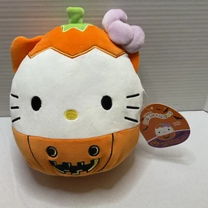 Squishmallows Sanrio 2024 Halloween 8 Zoll Hello Kitty im Kürbis Plüschpuppe - Bild 1 von 6
