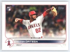 2022 Topps Oliver Ortega #554 RC Rookie   Los Angeles Angels