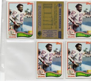 1982 TOPPS FOOTBALL  106 GREG STEMRICK OILERS 