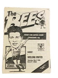 BARNET V WELLING UNITED - CAPITAL LEAGUE - 6/3/1990 - Picture 1 of 1