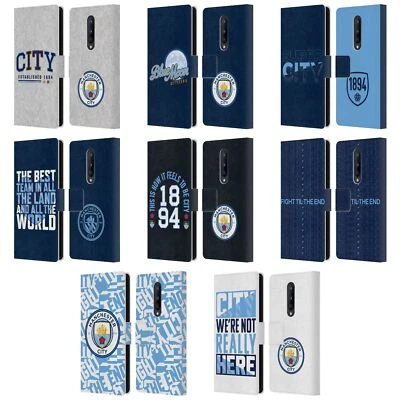 MANCHESTER CITY MAN CITY FC GRAPHICS LEATHER BOOK CASE FOR BLACKBERRY ONEPLUS - Image 1 of 4