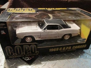 1969 69  chevrolet CAMARO COPO 1/18 WHITE HOBBY ED AMERICAN MUSCLE ERTL  - Picture 1 of 4