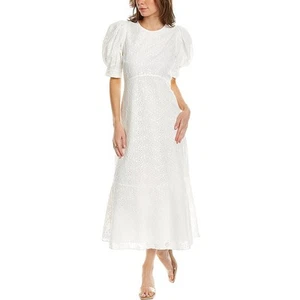Ted Baker Womens Jenaay White Embroidered Long Summer Maxi Dress 4 BHFO 1399 - Picture 1 of 3