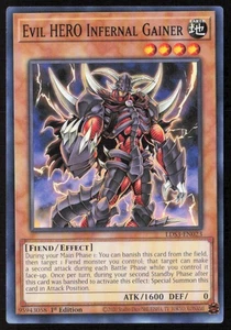Evil HERO Infernal Gainer Legendary Duelists: Season 3 #LDS3-DE023 - Bild 1 von 2