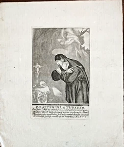 ARTEMISIA DA TODI SERVI DI MARIA INCISIONE 1753 - Picture 1 of 1
