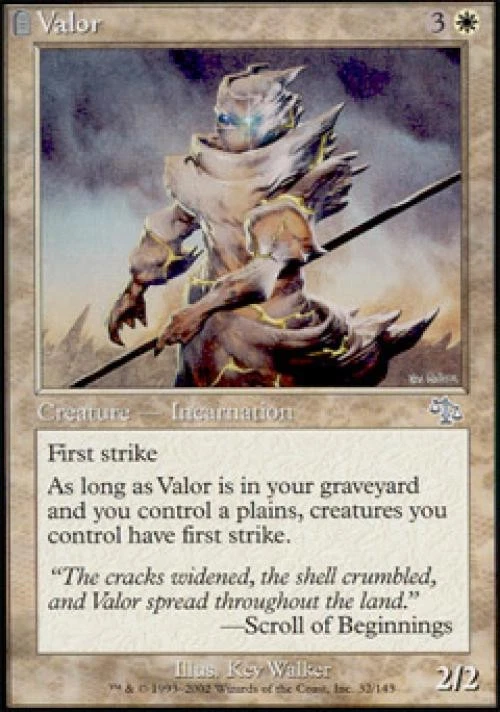 Valor - Light Play MTG Judgment - Image 1 of 1