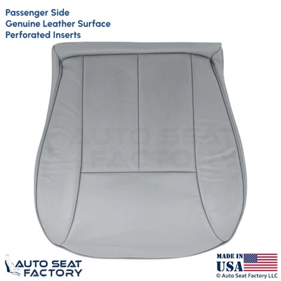 Mercedes Benz Clase E E430 1996-2002 cuero genuino pasajero cubierta inferior gris Foto 1 de 4