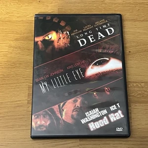 Triple Feature Long Time Dead My Little Eye Hood Rat DVD 2013 Horror Thrillers - - Imagen 1 de 2