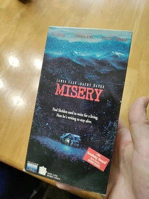 Misery VHS 1991 Nelson Entertainment used good condition classic stephen king Foto 1 de 4