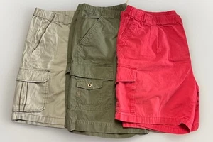 Mens Tommy Bahama Cargo Shorts Bahama Relax Elastic Stretch Waist 2XL Lot Of 3 - Picture 1 of 19