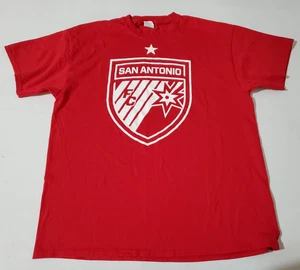 T-shirt San Antonio FC HEB rossa bianca XL manica corta cotone - Foto 1 di 5
