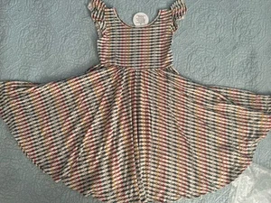 Dot Dot Smile Dress Empire twirl Dots Girls  new Sz 7 - Picture 1 of 3