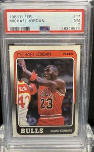 Fleer Michael Jordan 1988 #17 PSA 7 - Imagen 1 de 2