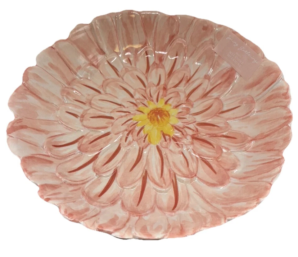 Cuenco para servir melamina flor figurativo NUEVO grande Foto 1 de 1