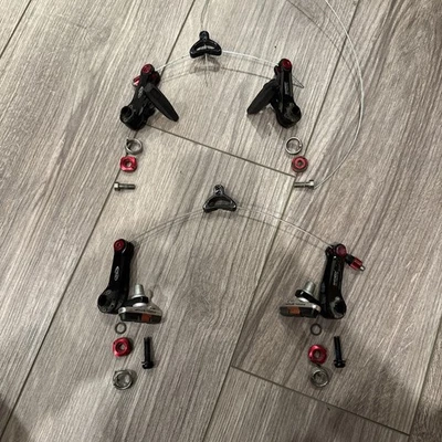 SRAM AVID Shorty Ultimate Cantilever Brake Set Front+Rear Red Cyclocross Used - Image 1 of 4