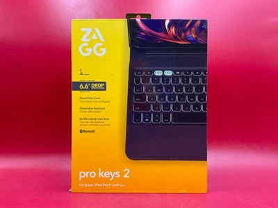 ZAGG Pro Keys 2 Keyboard Case iPad Pro 11-inch M4 M5  103414554 🇺🇸✨🇺🇸✨ NEW - Image 1 of 4