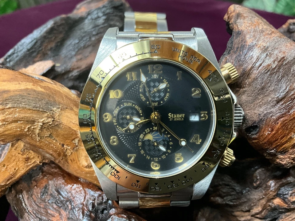 Reloj Hombre Daniel Steiger - Automático - Cronógrafo - Tono Dorado y Plata Foto 1 de 4