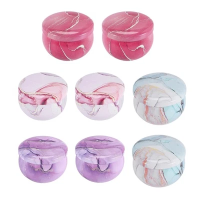 8Pcs Candle Tins for Candle Making Kit Empty Metal Candle Tin with Lids9969 - Image 1 of 4