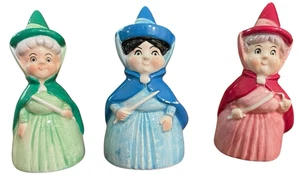 Vintage Disney Keramik Feen: Flora, Fauna, Merryweather Dornröschen JAPAN 3" - Bild 1 von 21