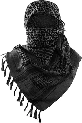 Luxns Militar Shemagh Táctico Desierto Bufanda/100% Algodón Keffiyeh Bufanda Envoltura... Foto 1 de 2