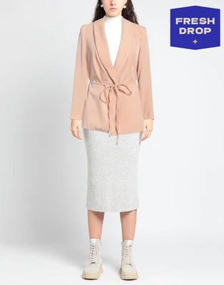 RRP €242 SOALLURE Wrap Blazer Jacket IT42 US6 UK10 S Self Tie Made in Italy - Image 1 of 4