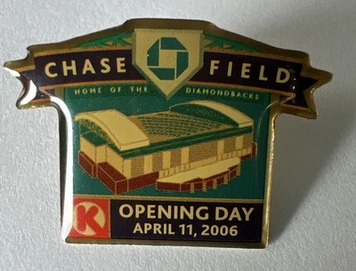 Chase Field Arizona Diamondbacks Opening Day April 11, 2006 Circle K lapel pin J - Image 1 of 4