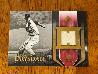 2004 SP Legendary Cuts Historic Swatches Don Drysdale #HS-DD - Imagem 1 de 2