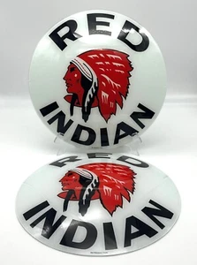 Red Indian 13,5" FACCE A GLOBO POMPA GAS (SET DI 2) VETRO RESISTENTE!! - Foto 1 di 1