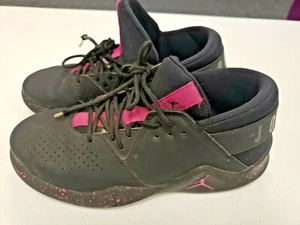 FRESH JORDAN AA2502-007 Fushia & Black Size 3YW Need Laces - Picture 1 of 7