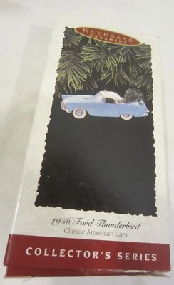 Ford Thunderbird 1956 adorno de recuerdo Hallmark coche azul Foto 1 de 3
