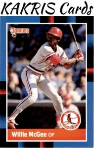 1988 Donruss #307 Willie McGee Performance Highlights, St. Louis Cardinals - Picture 1 of 2