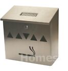 Black / Silver Wall Mounted Ashtray Ash Bin Tray Cigarette Outdoor Weather Proof