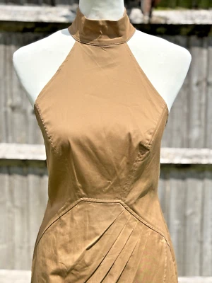 Women's C/MEO Collective Adept Midi Dress Brown/Bone L 14 - 16 RRP: £159 Cotton - Image 1 of 4