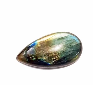 21.30 Crt Labradorite Jewelry Cabochons Spectrolite Teardrop Loose Gemastone - Picture 1 of 7