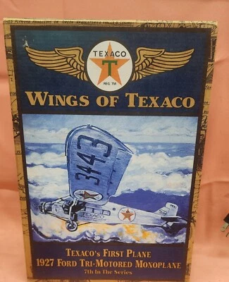 WINGS OF TEXACO - 1927 Ford Tri-Motor Monoplane Coin Bank - #7 en la serie Foto 1 de 4