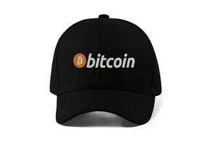 Bitcoin Classic Logo Crypto Embroidered Baseball Cap Dad Hat Sportswear - Picture 1 of 4