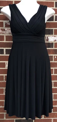 Vestido joseph ribkoff talla 2 negro plisado sin mangas 729 Foto 1 de 4