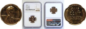 1954 1C Lincoln Cent Proof NGC PF 66 RD (Red) - Picture 1 of 3
