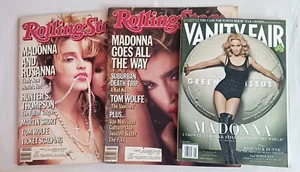 Madonna Cover of 2008 Vanity Fair and 1984 1985 Rolling Stone Lot of 3 Magazines - Picture 1 of 4