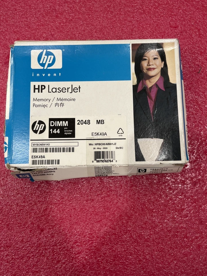 Genuine E5K49A HP Memory Module 2GB DDR3 800MHz 144-Pin SODIMM - Image 1 of 1