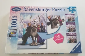 Frozen Puzzle By Ravensburger-Sealed-100 XXL Pc-6+, NEW-W/ Compare Differences - Picture 1 of 2