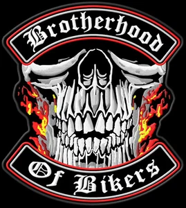 Brotherhood of Bikers XL  ecusson brodé patche Thermocollant patch - Picture 1 of 1