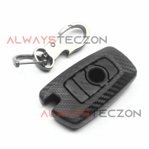 Carbon Fiber Car Key Fob Case Cover Shell Accessories For BMW 1 3 4 5 6 Series - Bild 1 von 6